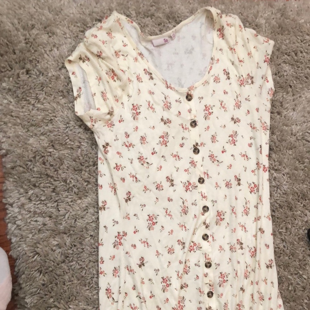 cream floral xxl so dress
